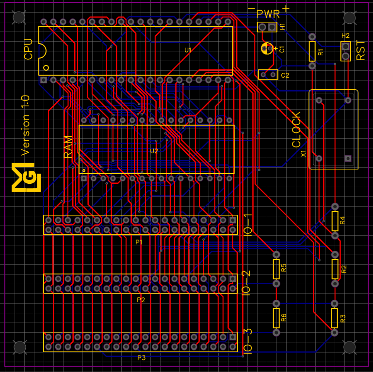 Main board PCB layout